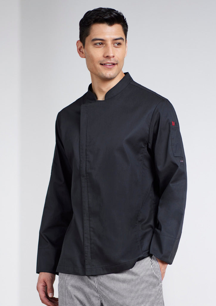 Fashion Biz Mens Alfresco Long Sleeve Chef Jacket - CH330ML
