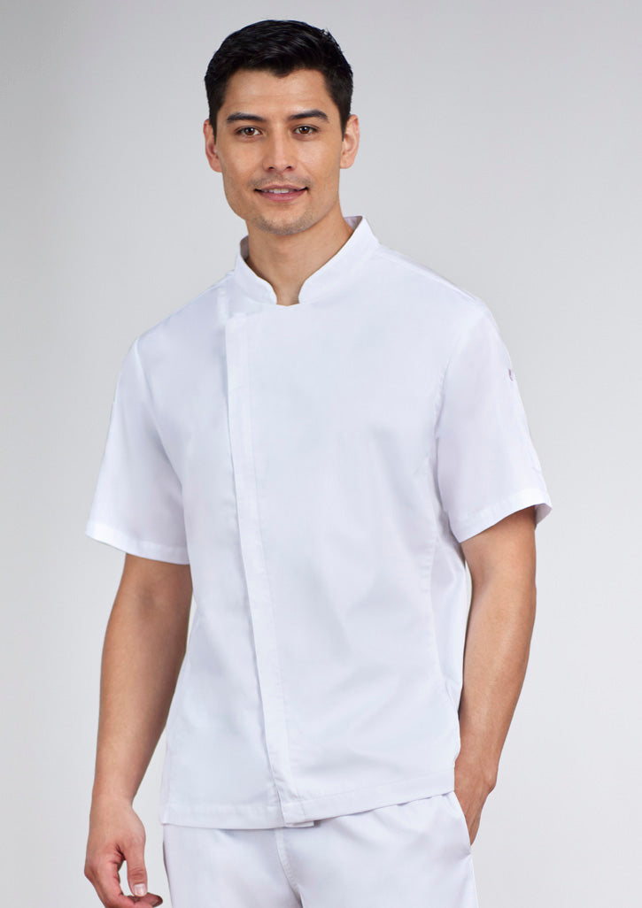 Fashion Biz Mens Alfresco Short Sleeve Chef Jacket - CH330MS