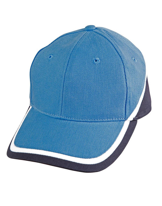 WINNING SPIRIT Tri-color sue heavy brushed cotton cap - CH38