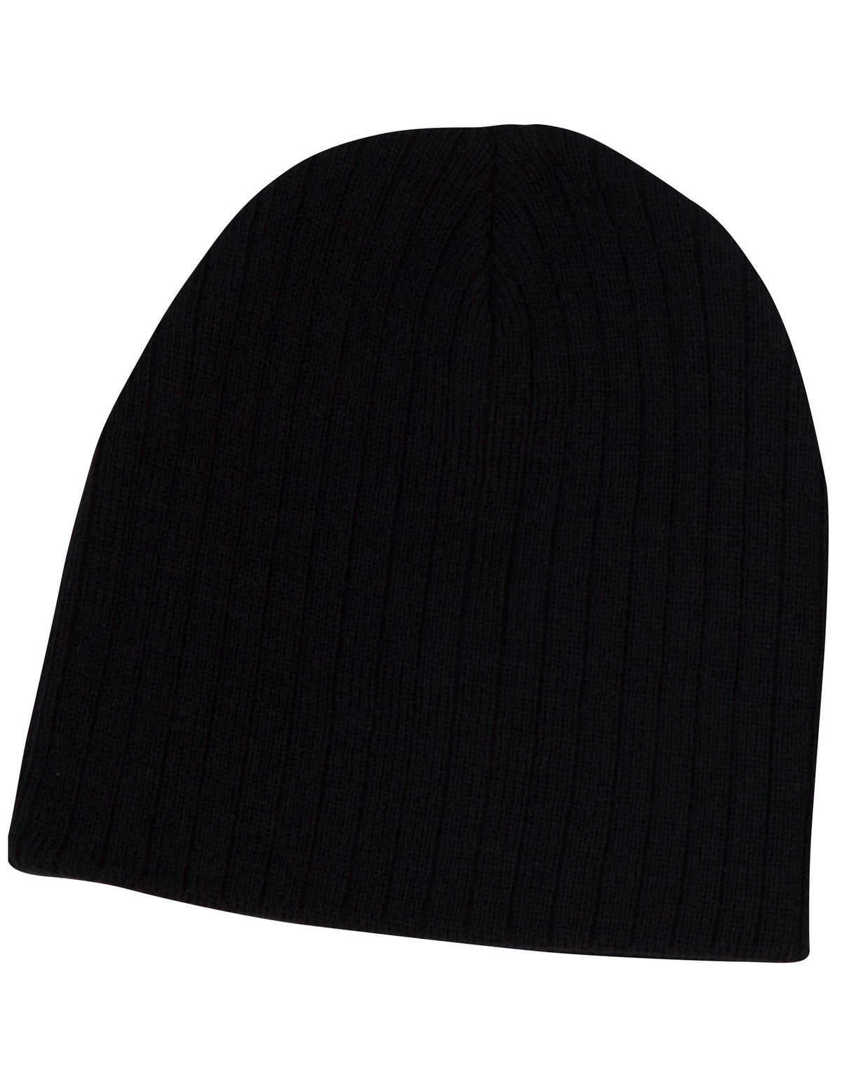 WINNING SPIRIT Acrylic knit beanie with cable row feature - CH62