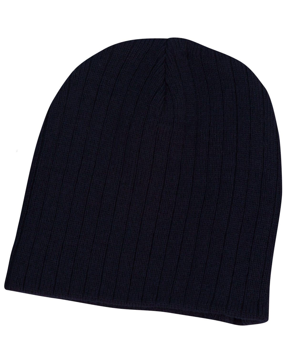 WINNING SPIRIT Acrylic knit beanie with cable row feature - CH62