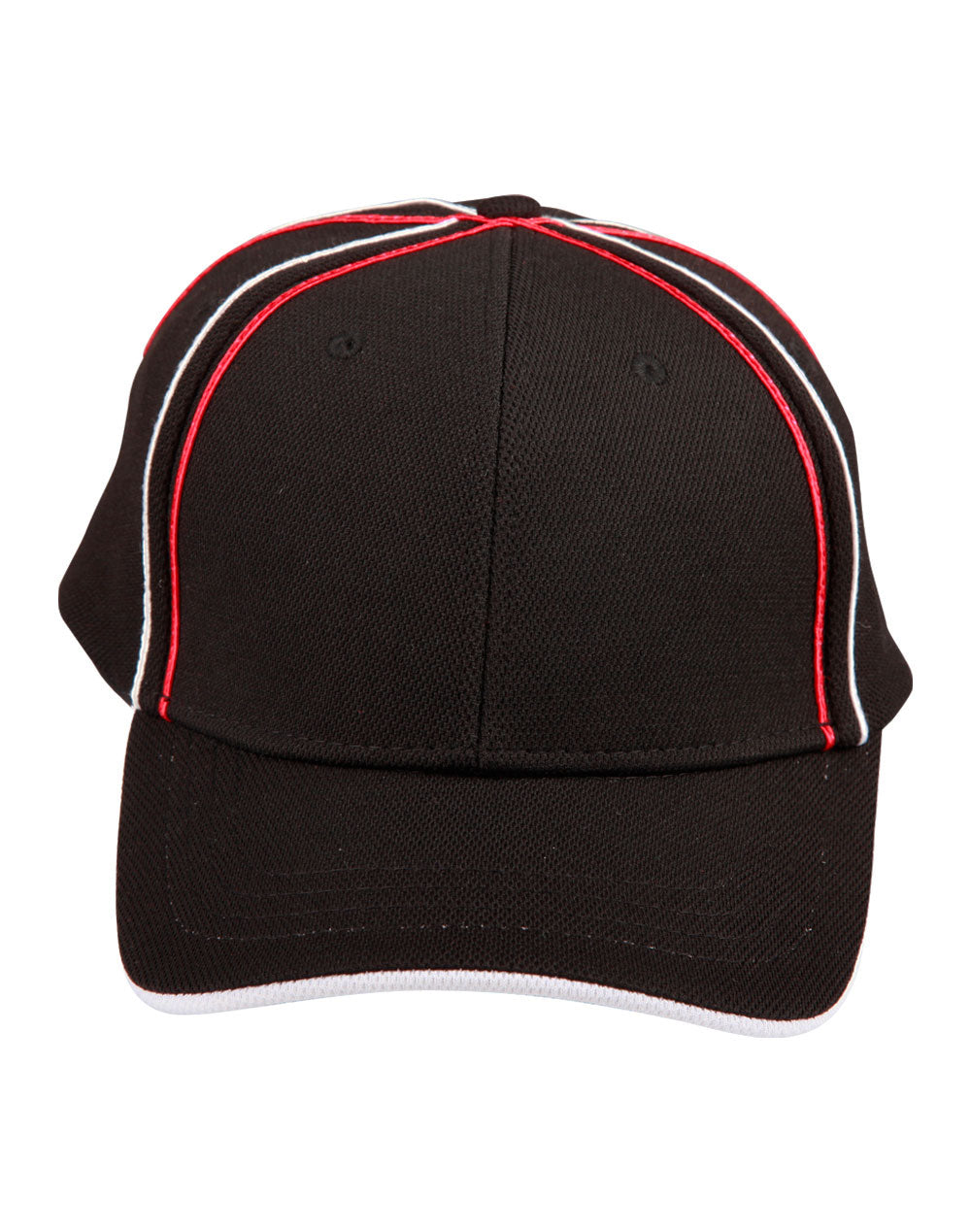 WINNING SPIRIT Tri-color pique mesh structured cap - CH76
