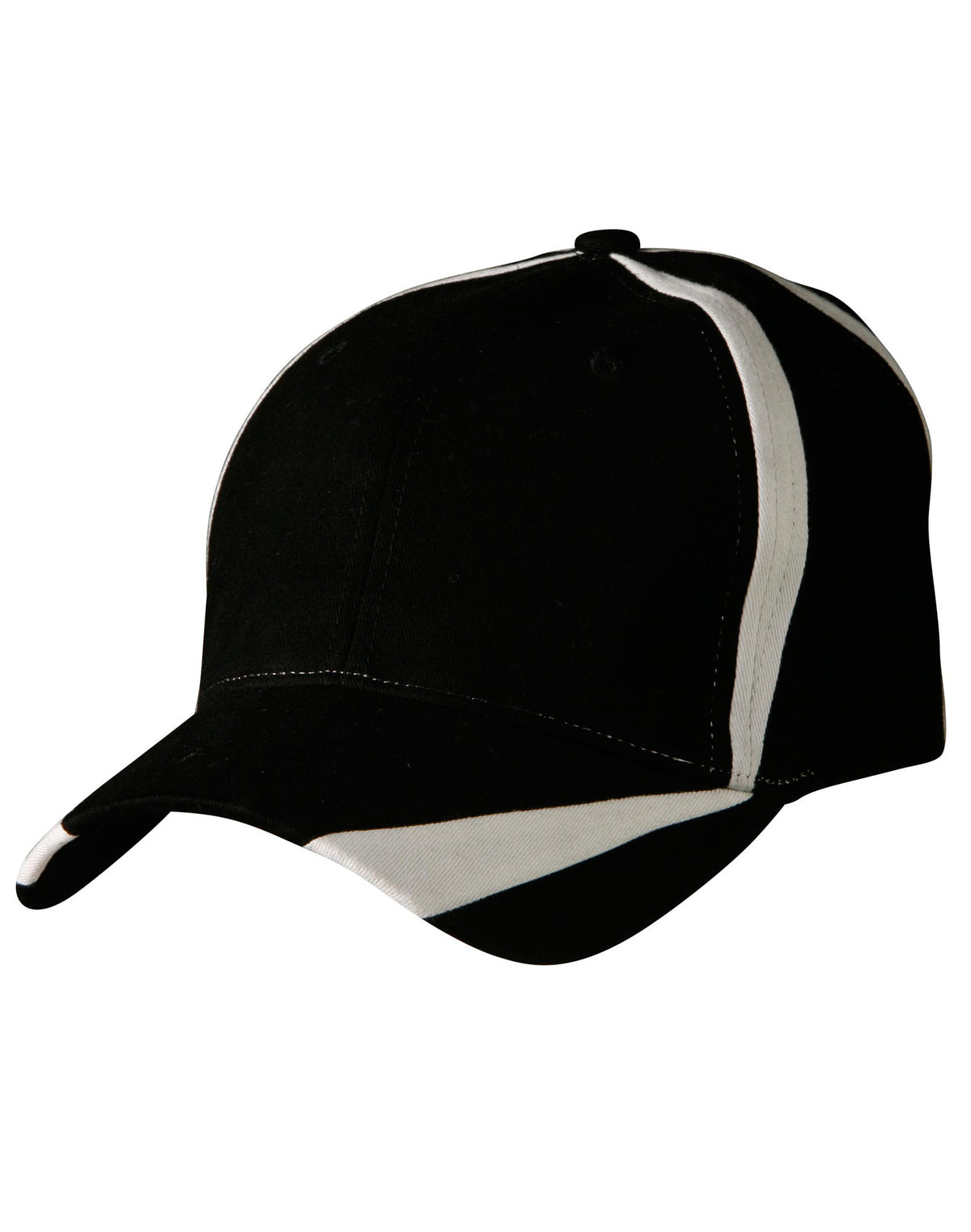 WINNING SPIRIT Brushed cotton twill baseball cap  "X" contrast - CH81