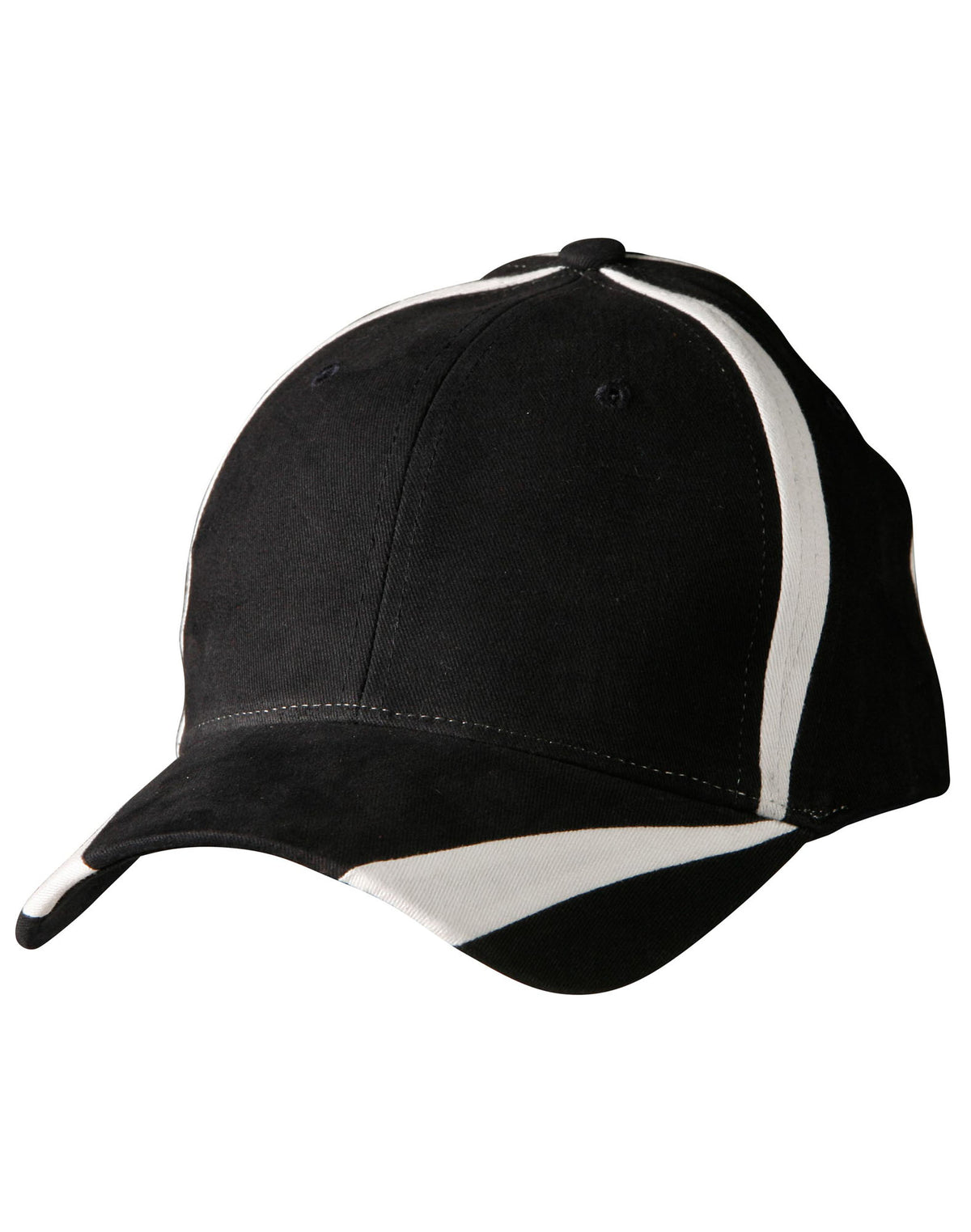 WINNING SPIRIT Brushed cotton twill baseball cap  "X" contrast - CH81