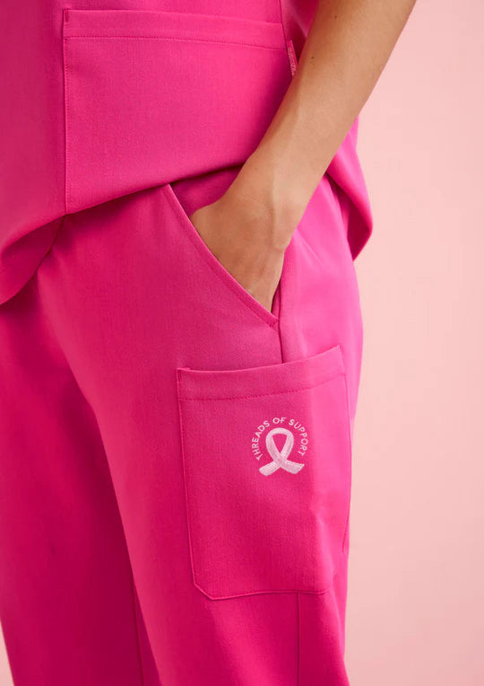 Biz Care Womens Pink Jogger Scrub Pant - CSP241LL