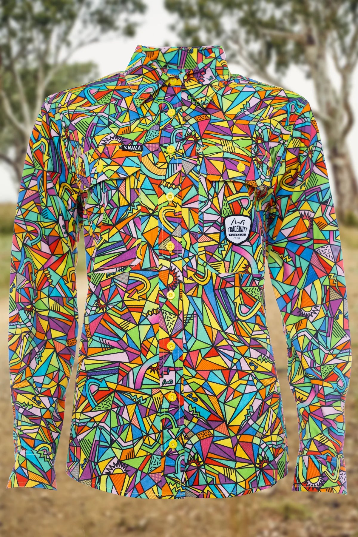 TradeMutt Women's Bonza Full Button Long Sleeve Workshirt - 21507