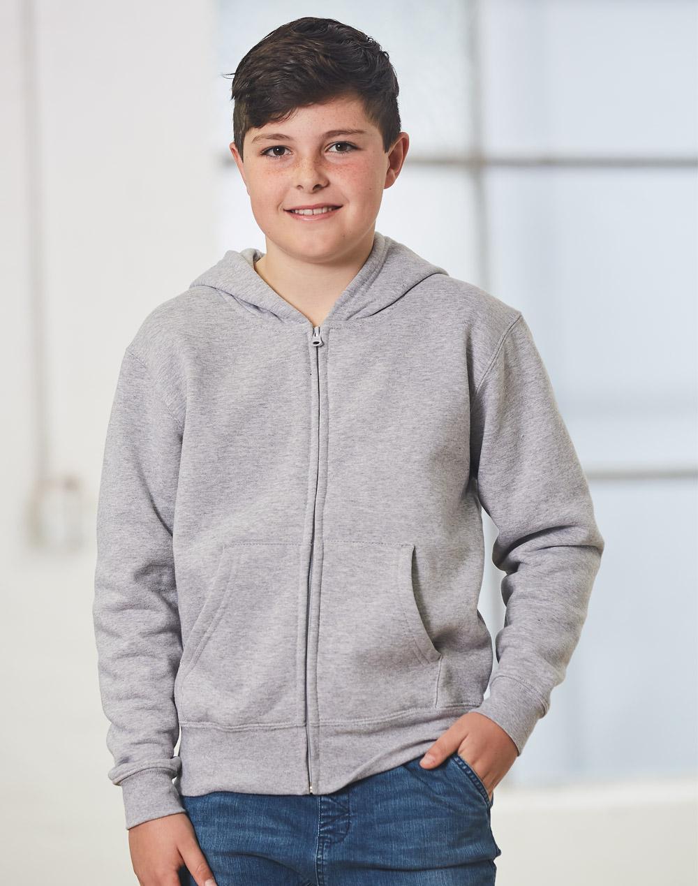 WINNING SPIRIT Kid's full-zip fleecy hoodie - FL03K