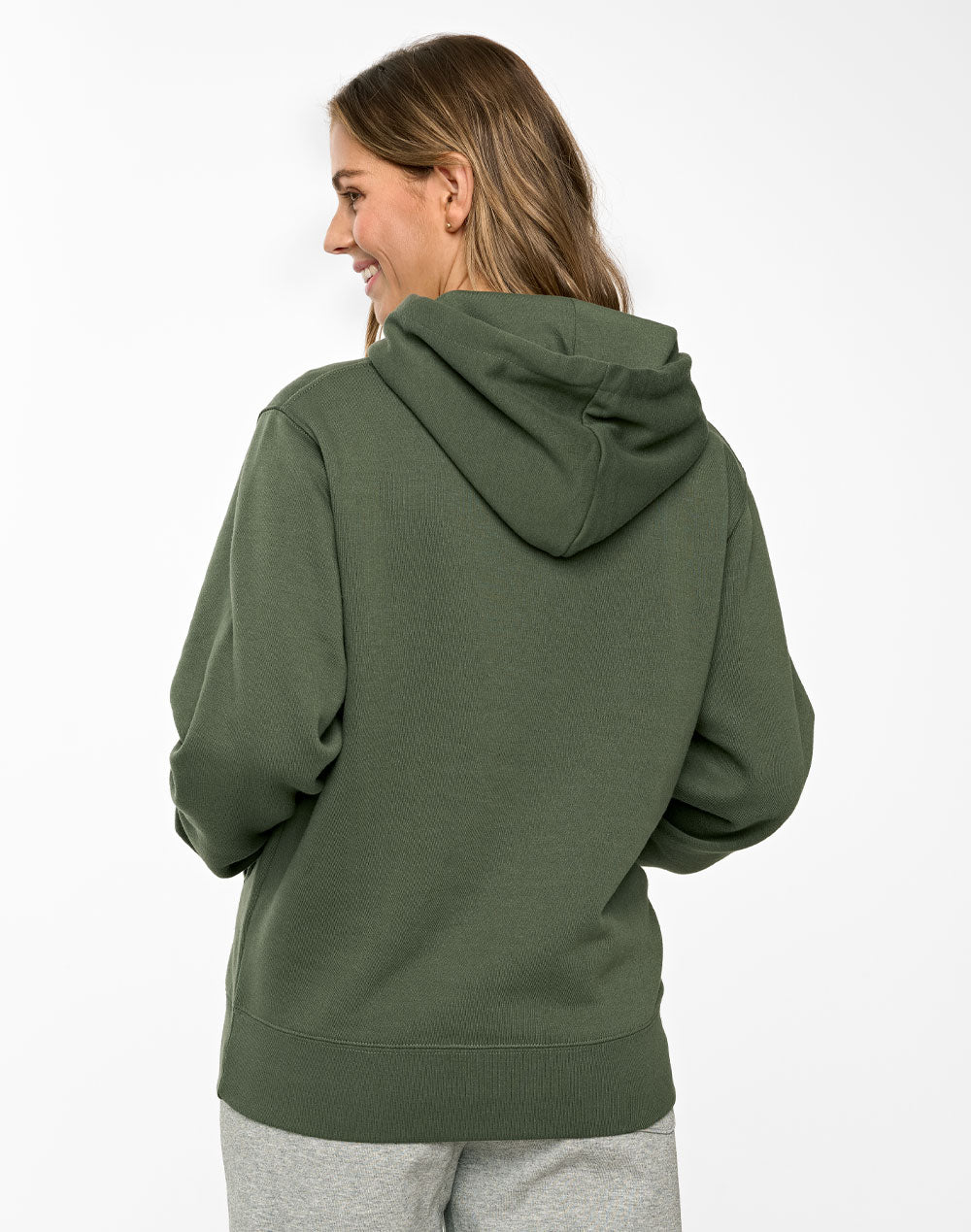 WINNING SPIRIT Adult's Close Front  Contrast Fleecy Hoodie - FL09