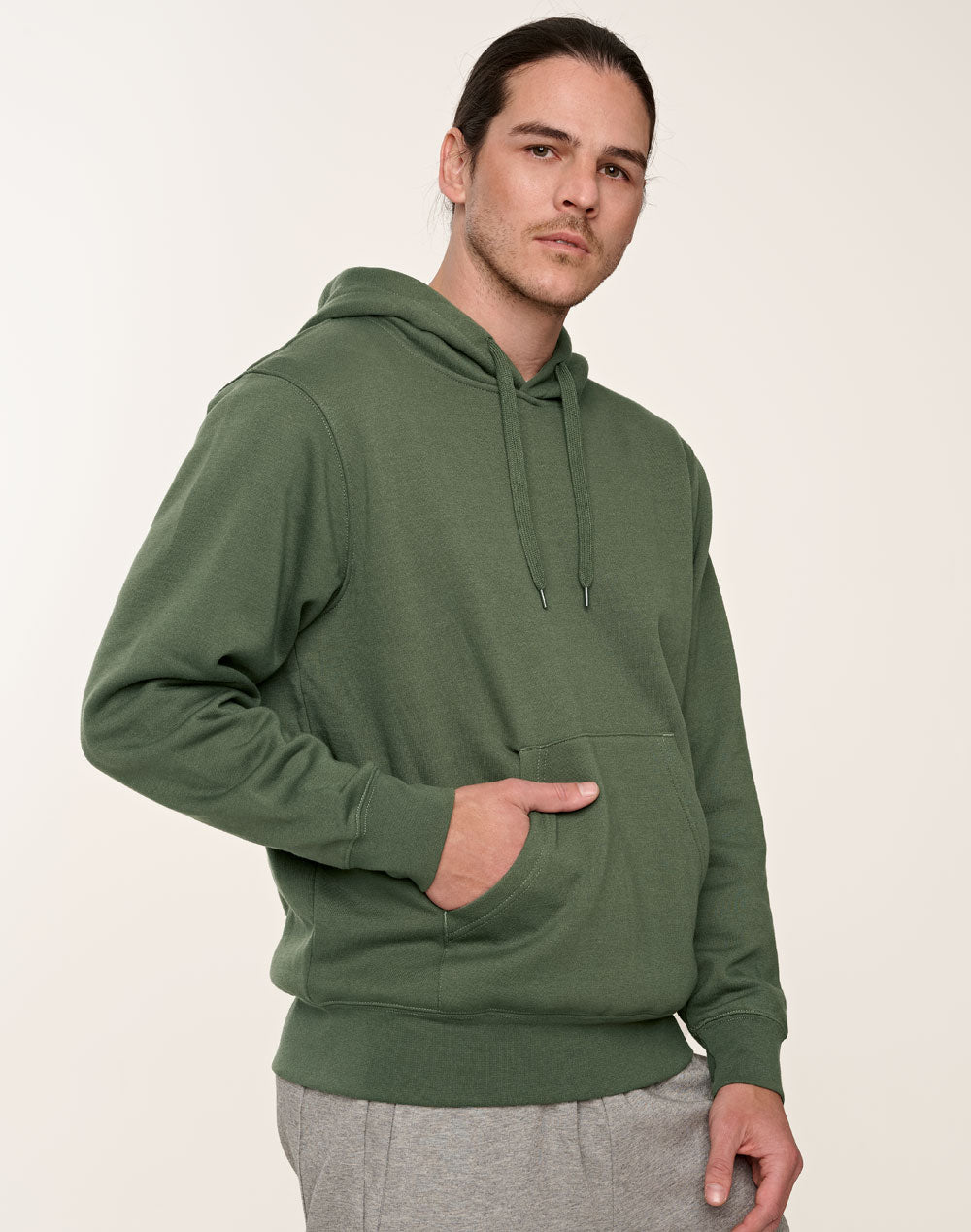 WINNING SPIRIT Adult's Close Front  Contrast Fleecy Hoodie - FL09