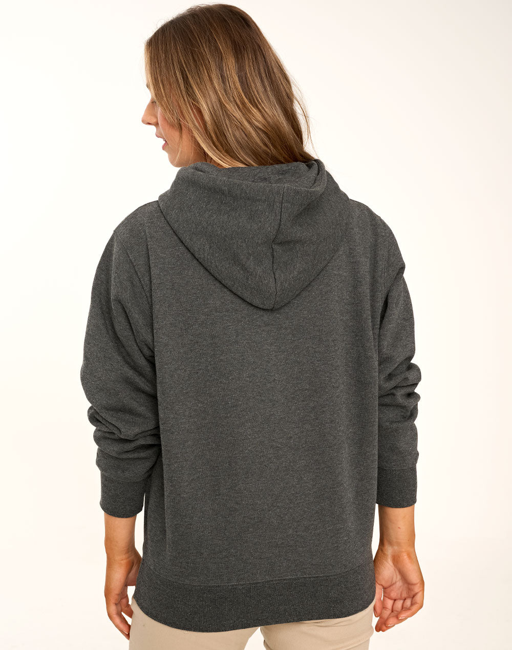 WINNING SPIRIT Adult's Close Front  Contrast Fleecy Hoodie - FL09