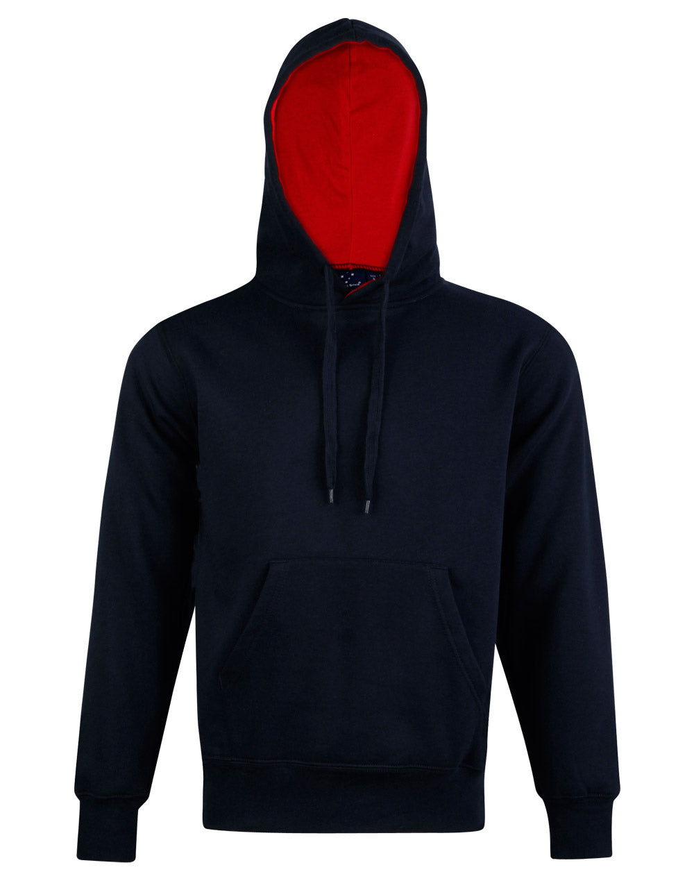 WINNING SPIRIT Adult's Close Front  Contrast Fleecy Hoodie - FL09