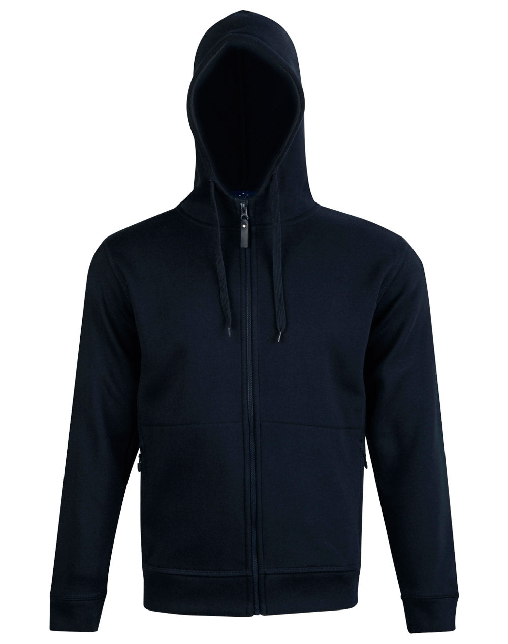 WINNING SPIRIT Men's Full Zip Contrast Fleece Hoodie - FL17
