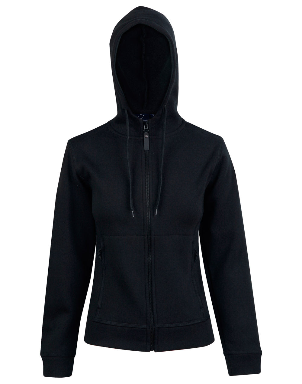 WINNING SPIRIT Ladies' Full Zip Contrast Fleece Hoodie - FL18