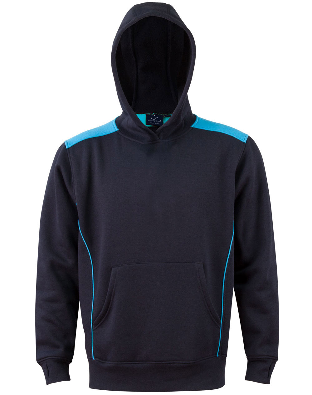 WINNING SPIRIT Kids' Kangaroo Pocket Contrast Hoodie - FL19K