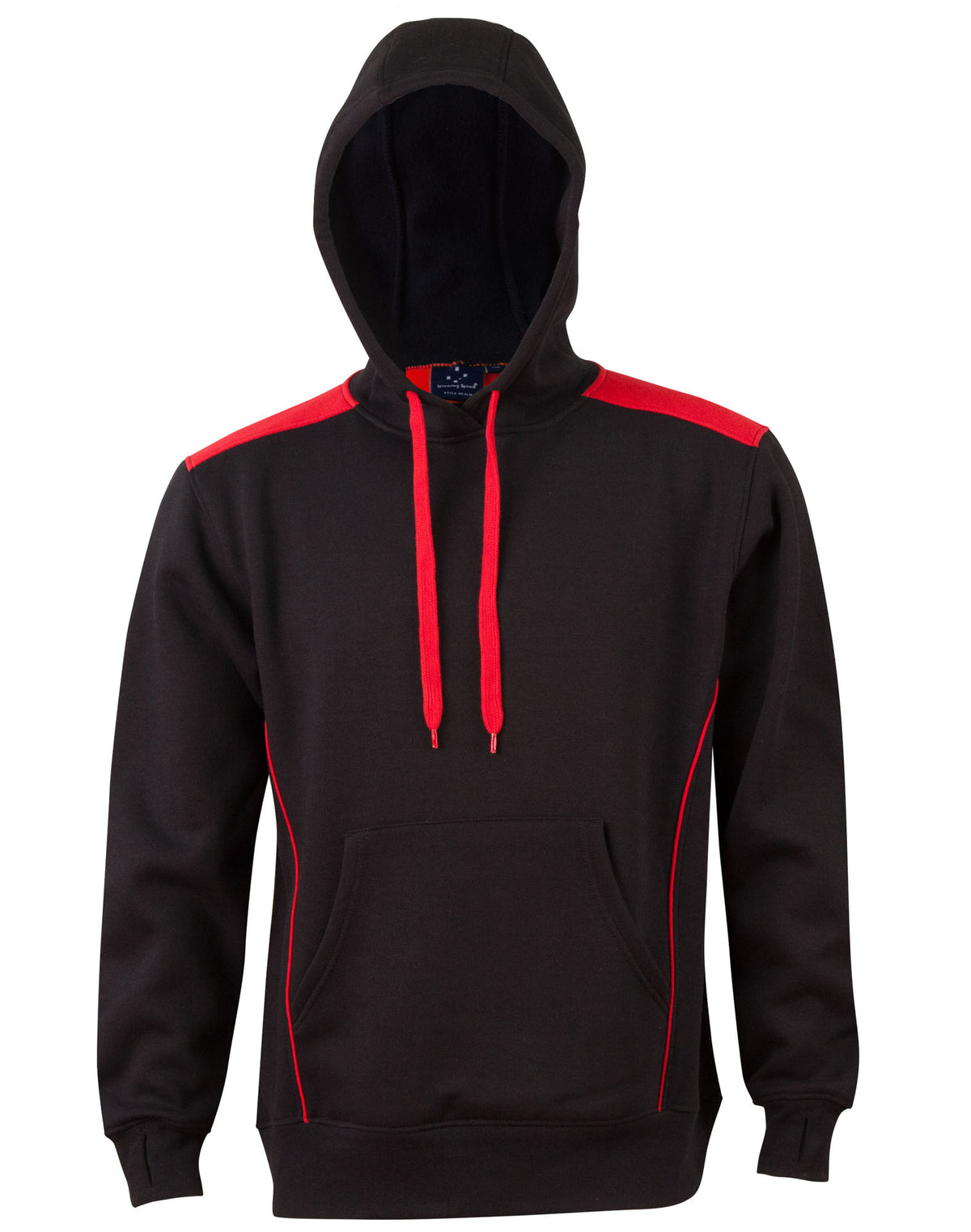 WINNING SPIRIT Adult's Kangaroo Pocket Contrast Hoodie - FL19