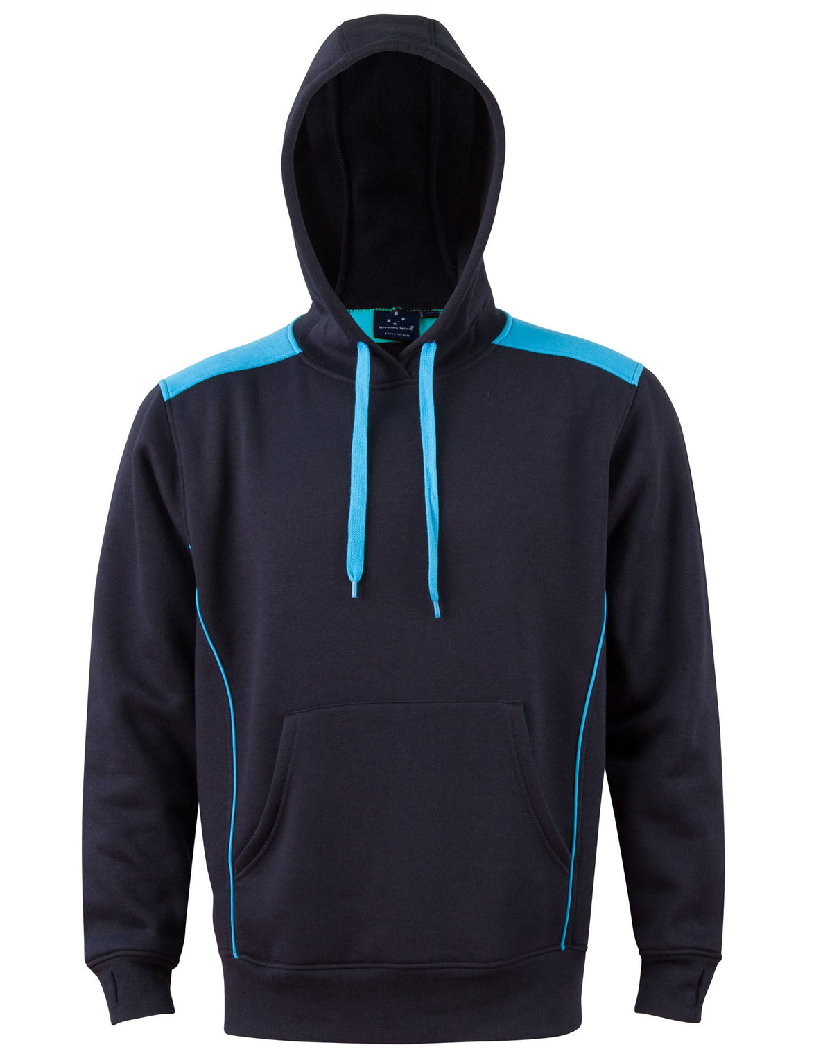 WINNING SPIRIT Adult's Kangaroo Pocket Contrast Hoodie - FL19