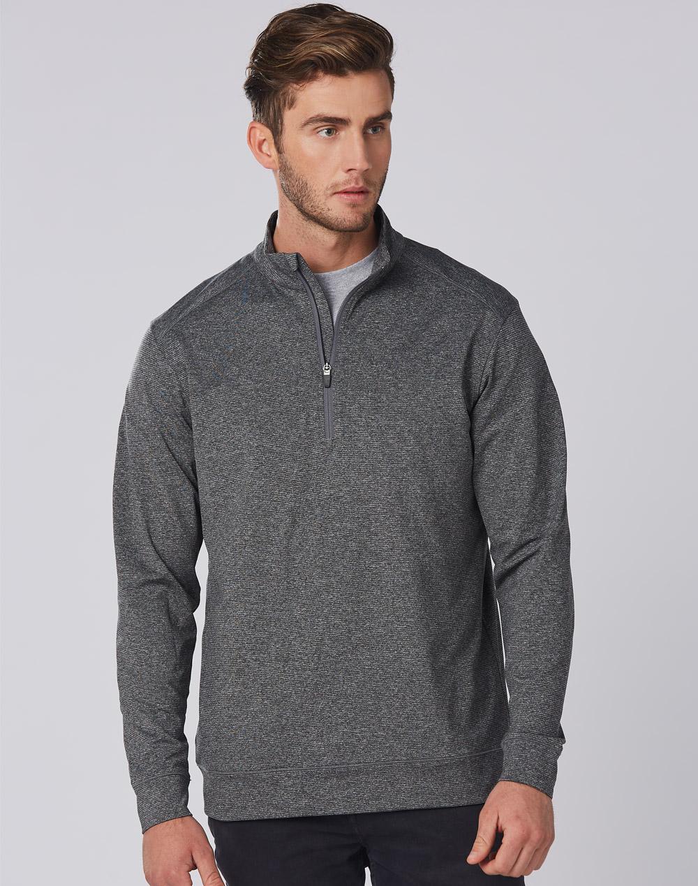 WINNING SPIRIT Men's Half Zip L/S Sweat Top - FL25