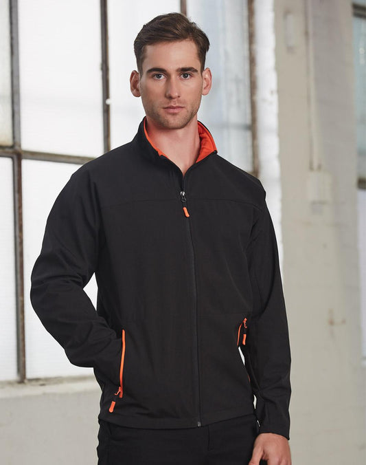 WINNING SPIRIT Men's Softshell Contrast Jacket - JK15