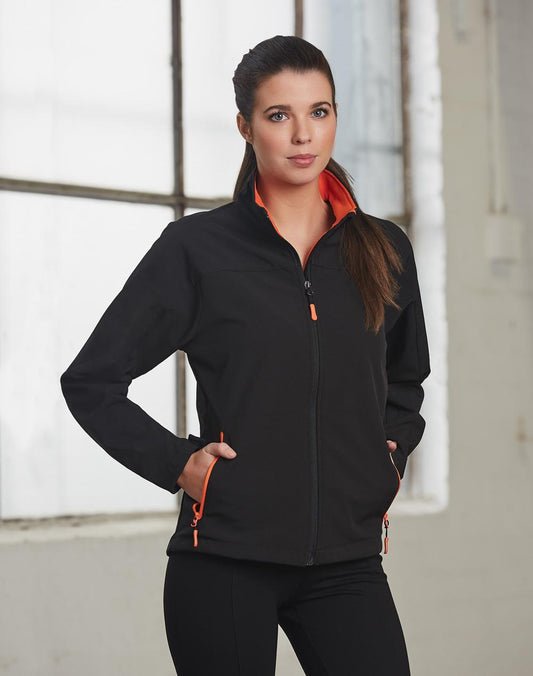 WINNING SPIRIT Ladies' Softshell Contrast Jacket - JK16