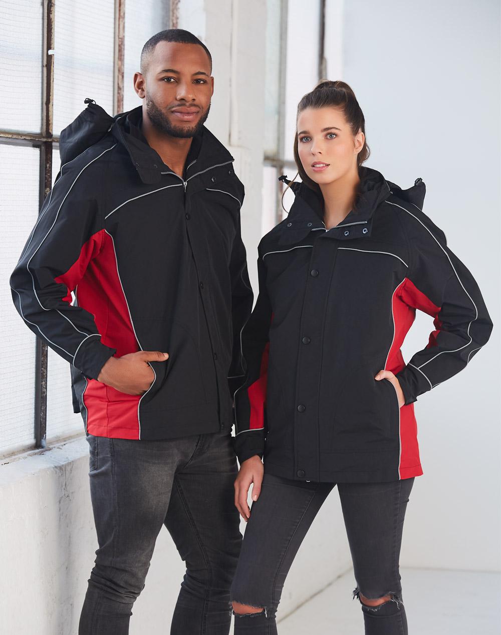 WINNING SPIRIT 3 in 1 Jacket, silver relective piping - JK18