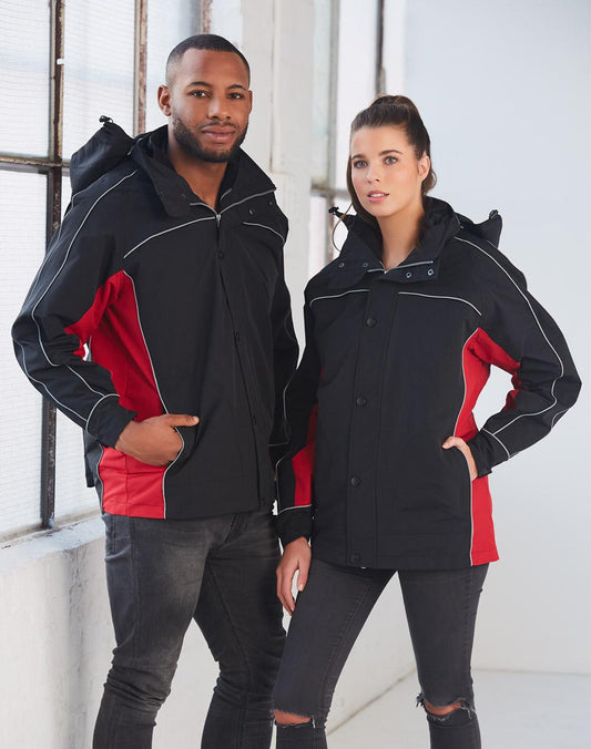 WINNING SPIRIT 3 in 1 Jacket, silver relective piping - JK18