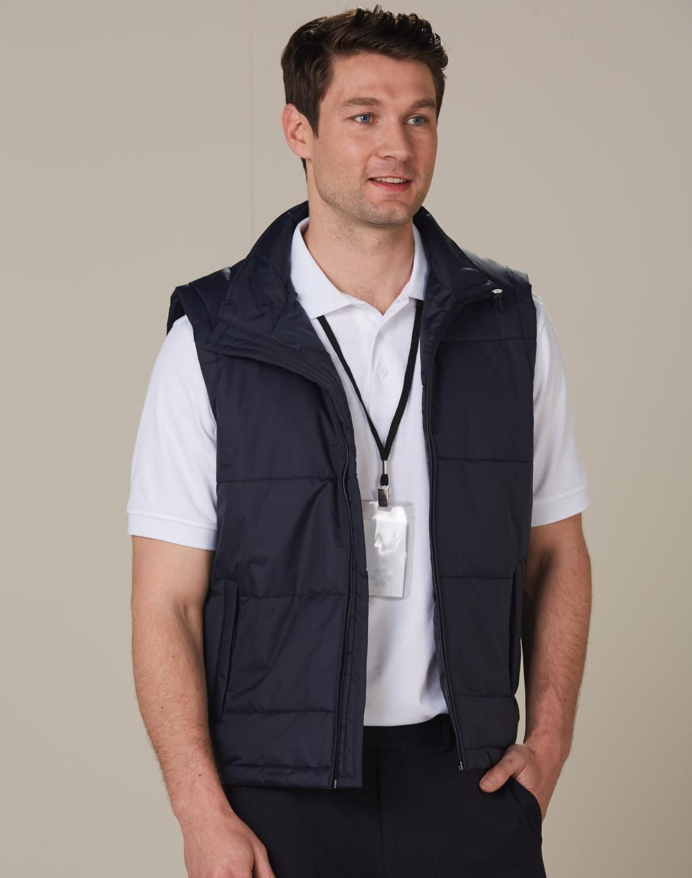 WINNING SPIRIT Men's Nylon Rip-stop Padded Vest - JK29