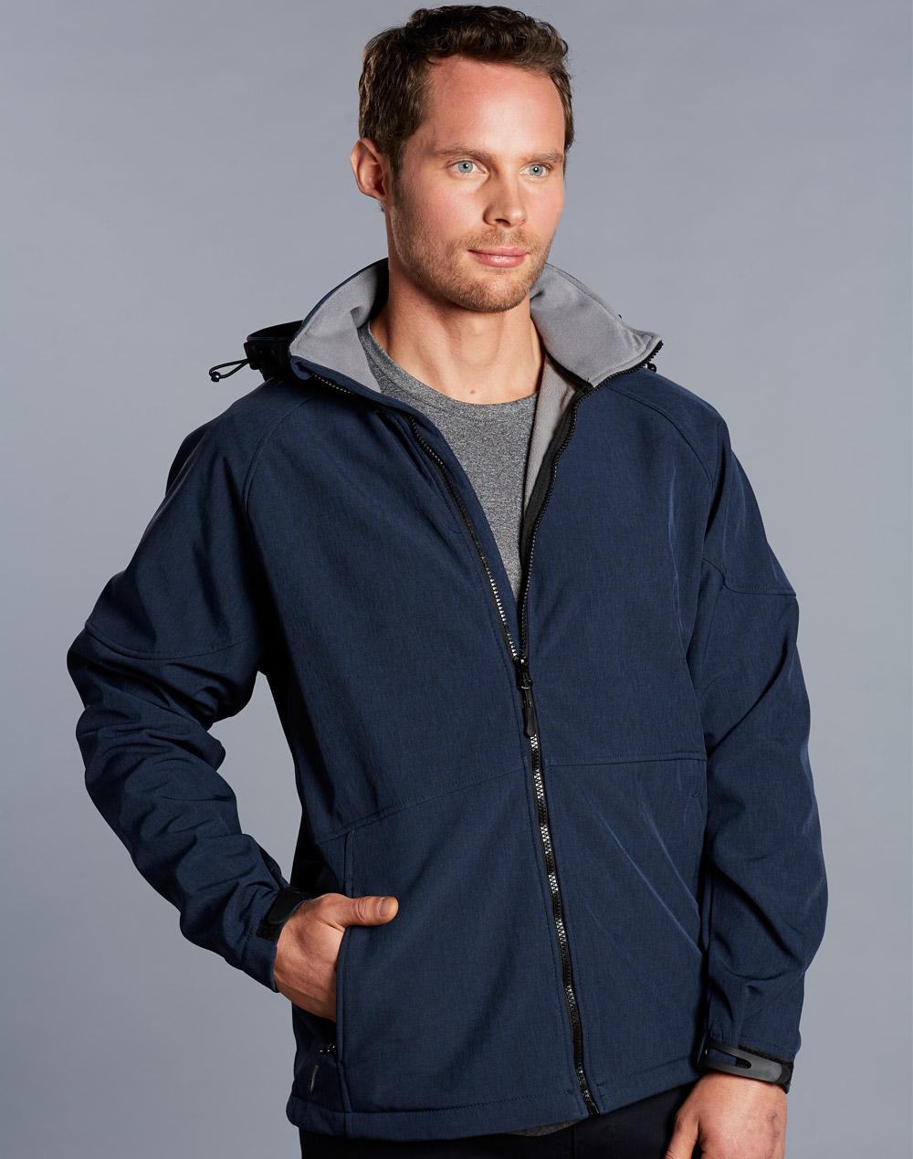 WINNING SPIRIT Men's Softshell Full Zip Hoodie - JK33
