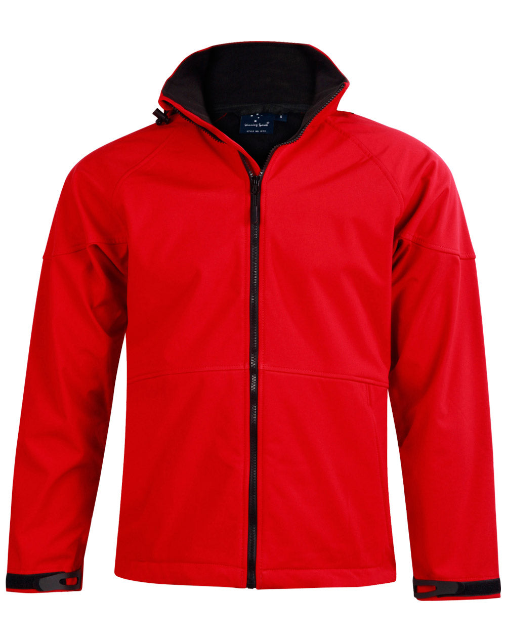WINNING SPIRIT Men's Softshell Full Zip Hoodie - JK33