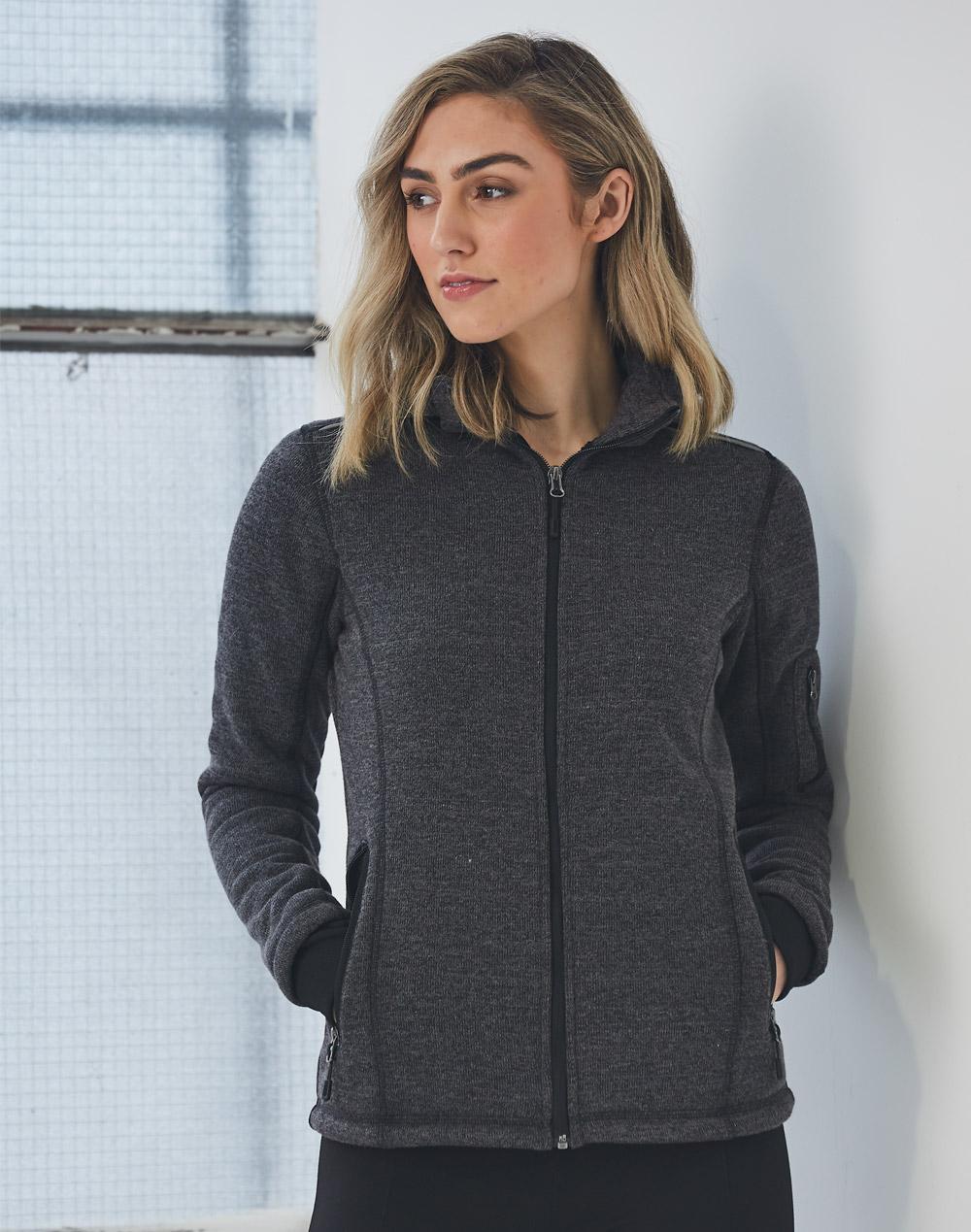 WINNING SPIRIT Ladies' Heather Bonded Fleece Jacket - JK42