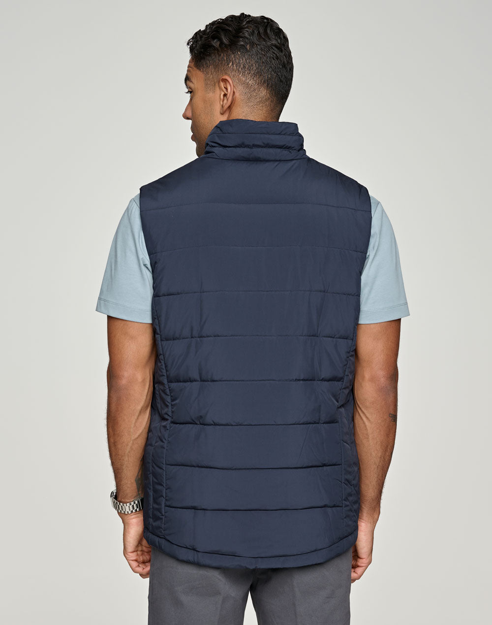 WINNING SPIRIT Men's Sustainable Insulated Puffer Vest (3D Cut) - JK61