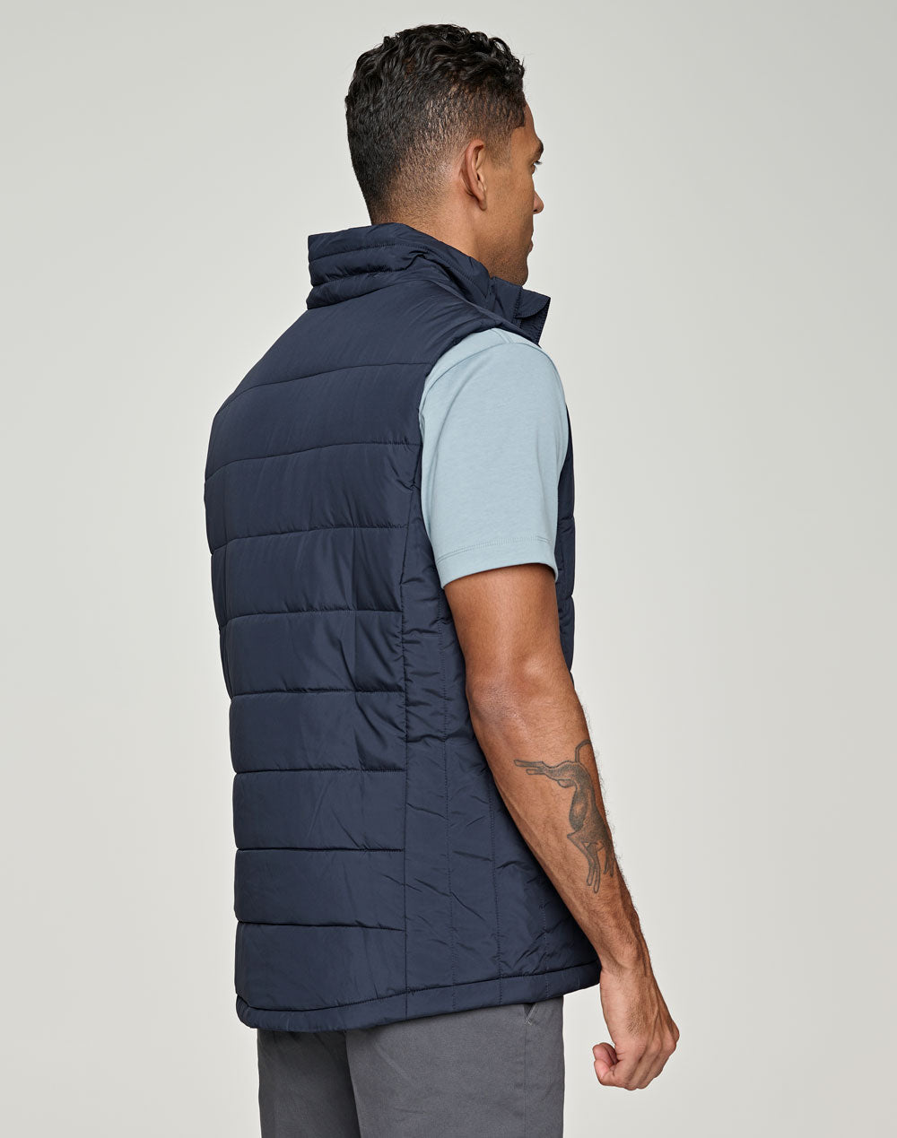 WINNING SPIRIT Men's Sustainable Insulated Puffer Vest (3D Cut) - JK61