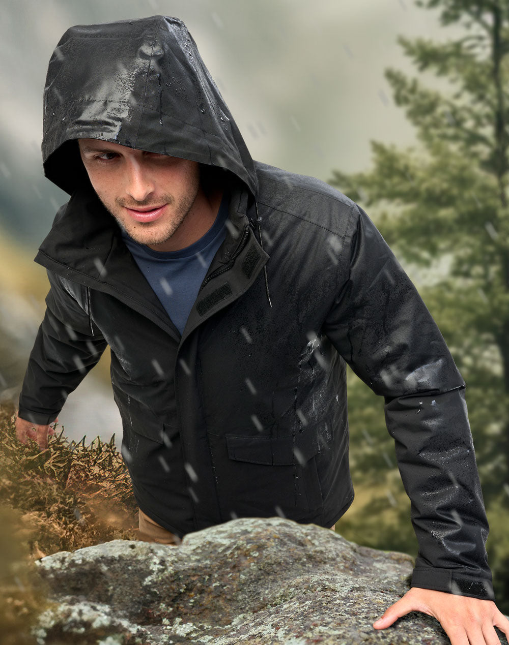 WINNING SPIRIT Unisex Quilted Waterproof Jacket - JK65