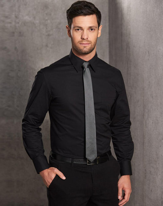 BENCHMARK Men's Cotton/Poly Stretch L/S Shirt - M7020L