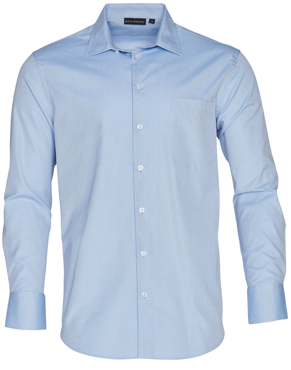 BENCHMARK Men's CVC Oxford L/S Shirt - M7040L