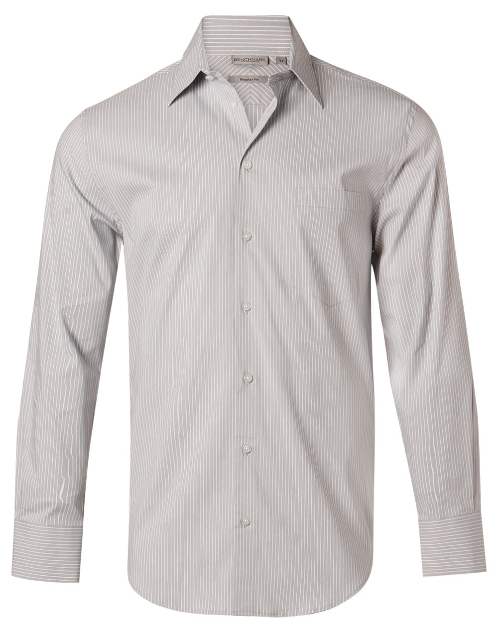 BENCHMARK Men's Ticking Stripe L/S Shirt - M7200L