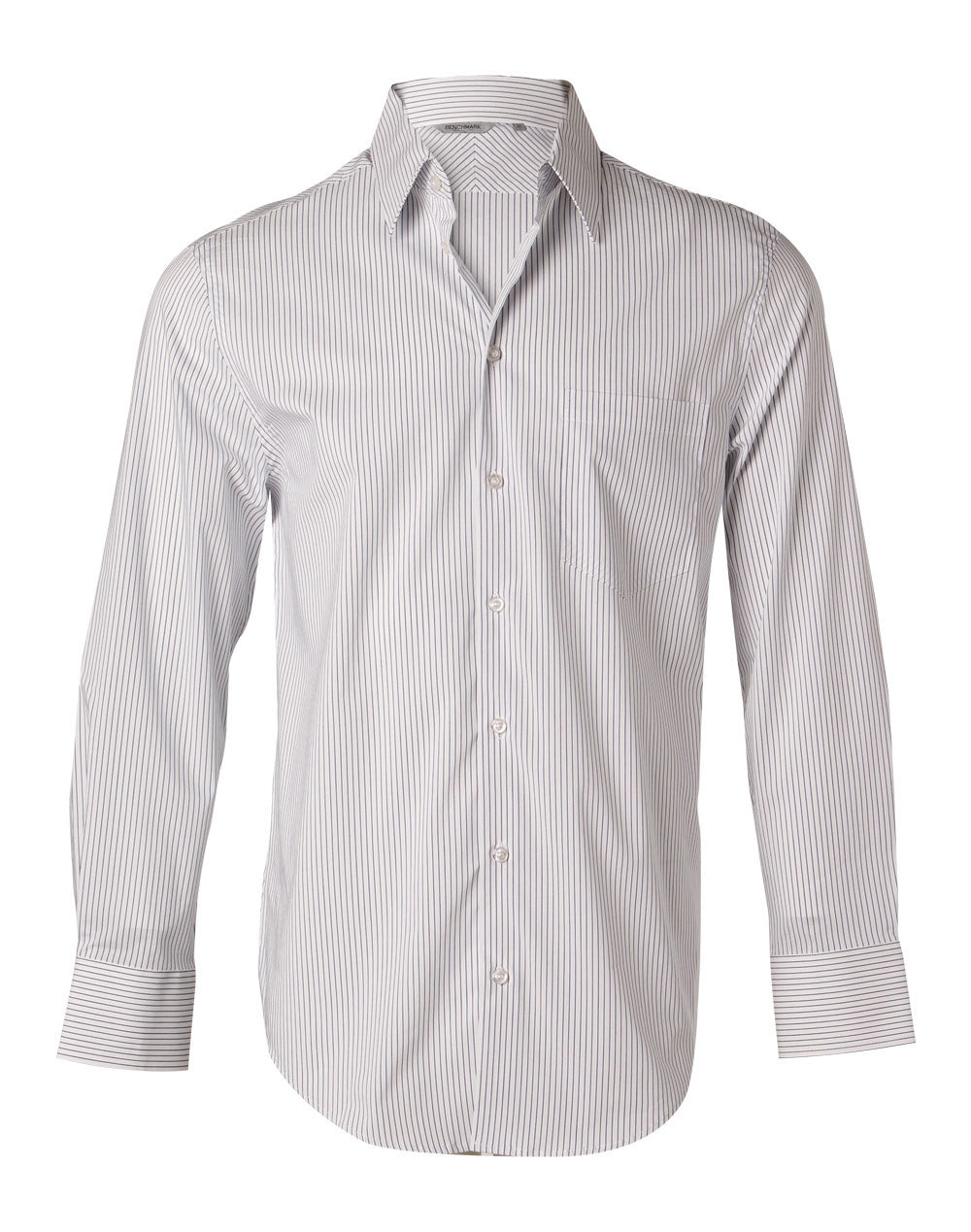BENCHMARK Men's Ticking Stripe L/S Shirt - M7200L