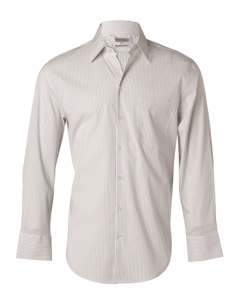 BENCHMARK Men's Ticking Stripe L/S Shirt - M7200L