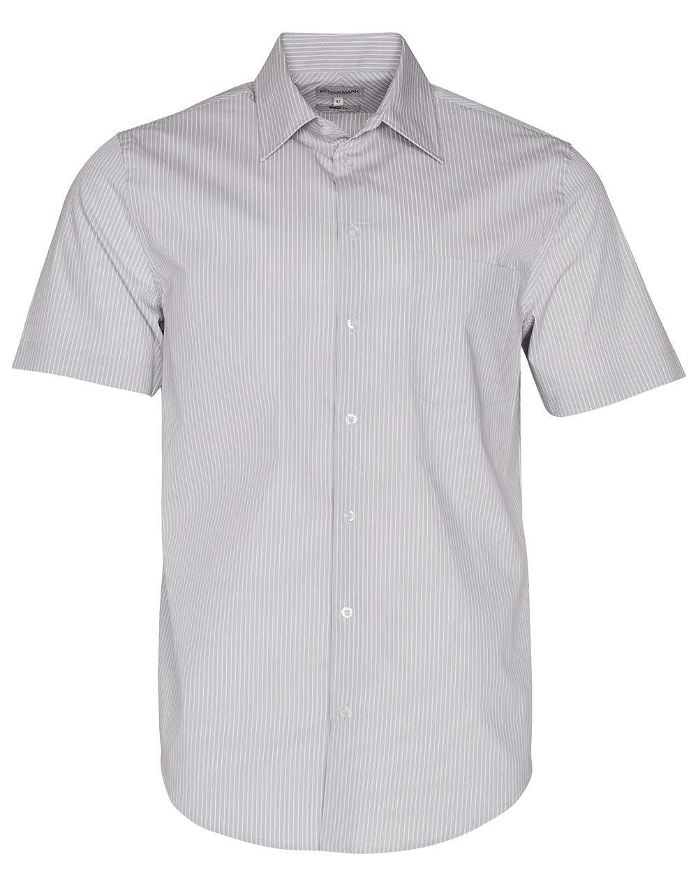 BENCHMARK Men's Ticking Stripe S/S Shirt - M7200S