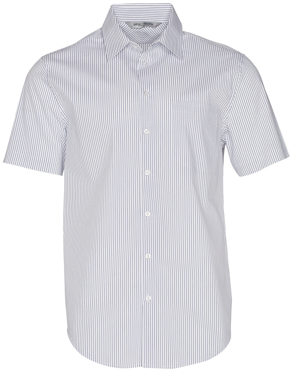 BENCHMARK Men's Ticking Stripe S/S Shirt - M7200S