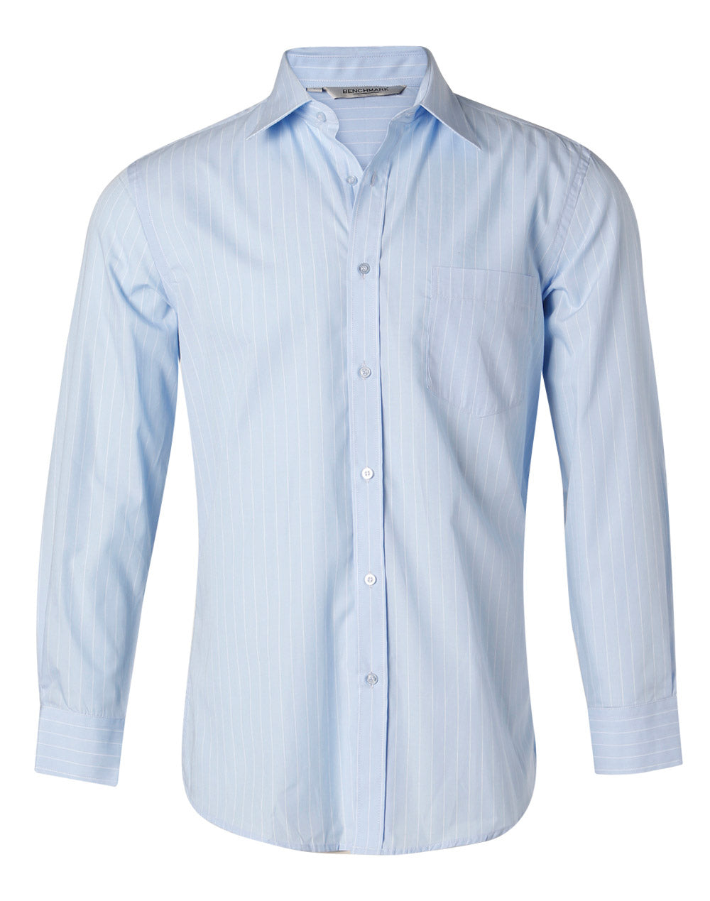 BENCHMARK Men's Pin Stripe Long Sleeve Shirt - M7222