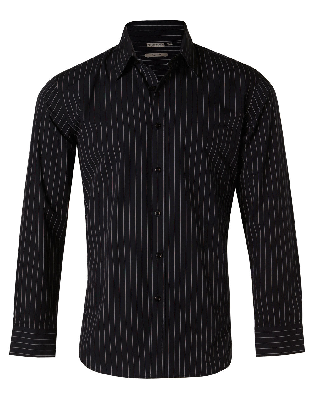 BENCHMARK Men's Pin Stripe Long Sleeve Shirt - M7222