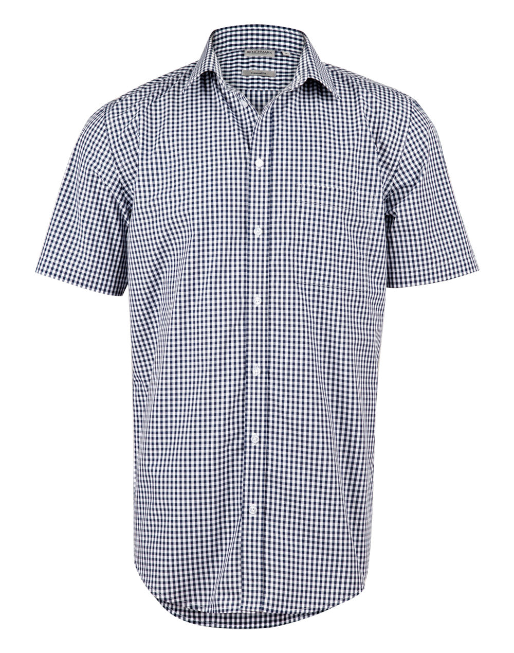 BENCHMARK Men's Gingham Check S/S Shirt - M7300S