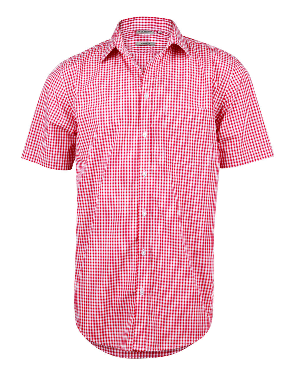 BENCHMARK Men's Gingham Check S/S Shirt - M7300S