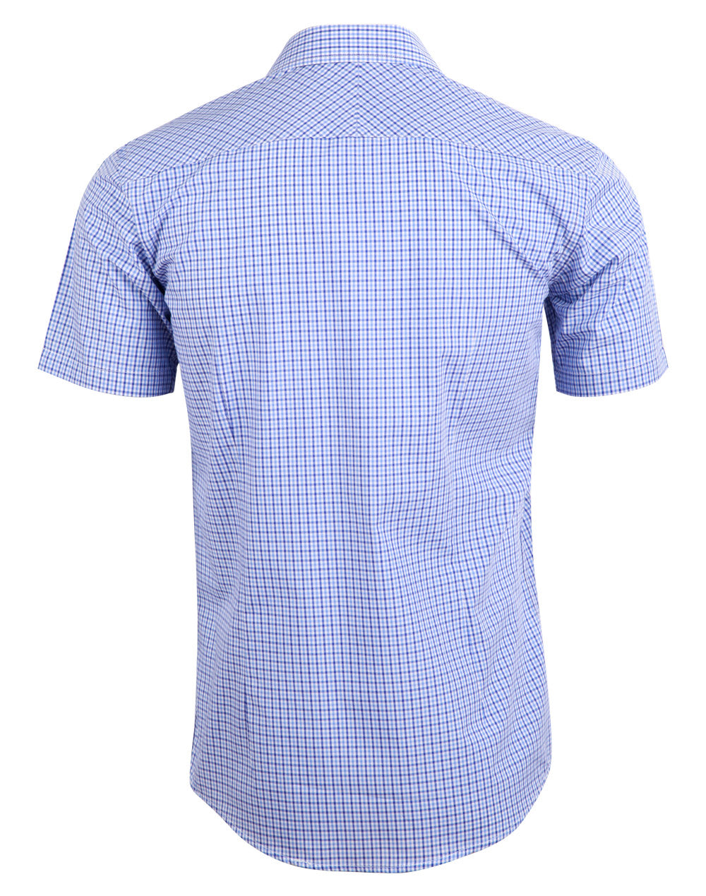 BENCHMARK Men's Two Tone Check S/S Shirt - M7320S