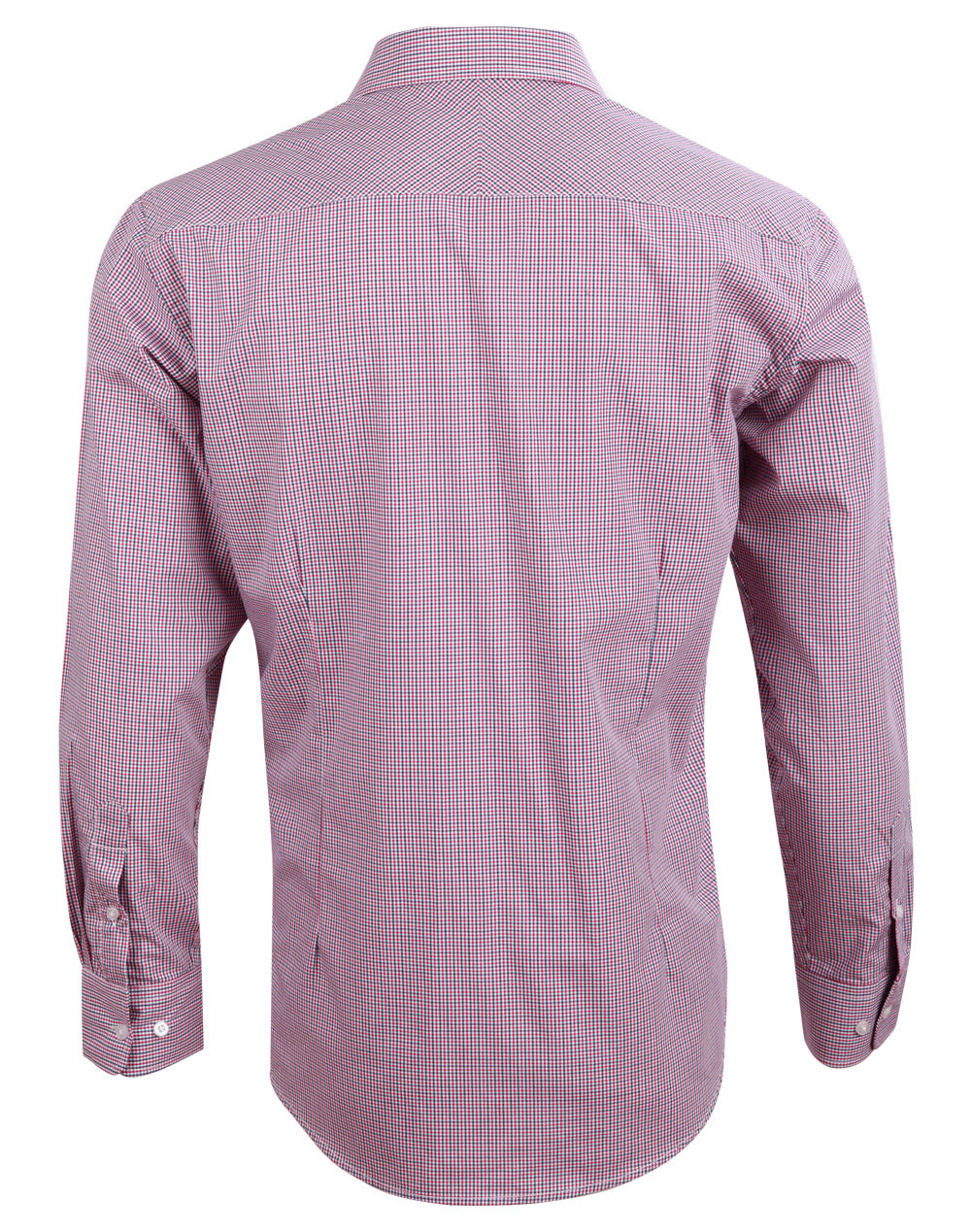 BENCHMARK Men's Two Tone Mini Check L/S Shirt - M7340L
