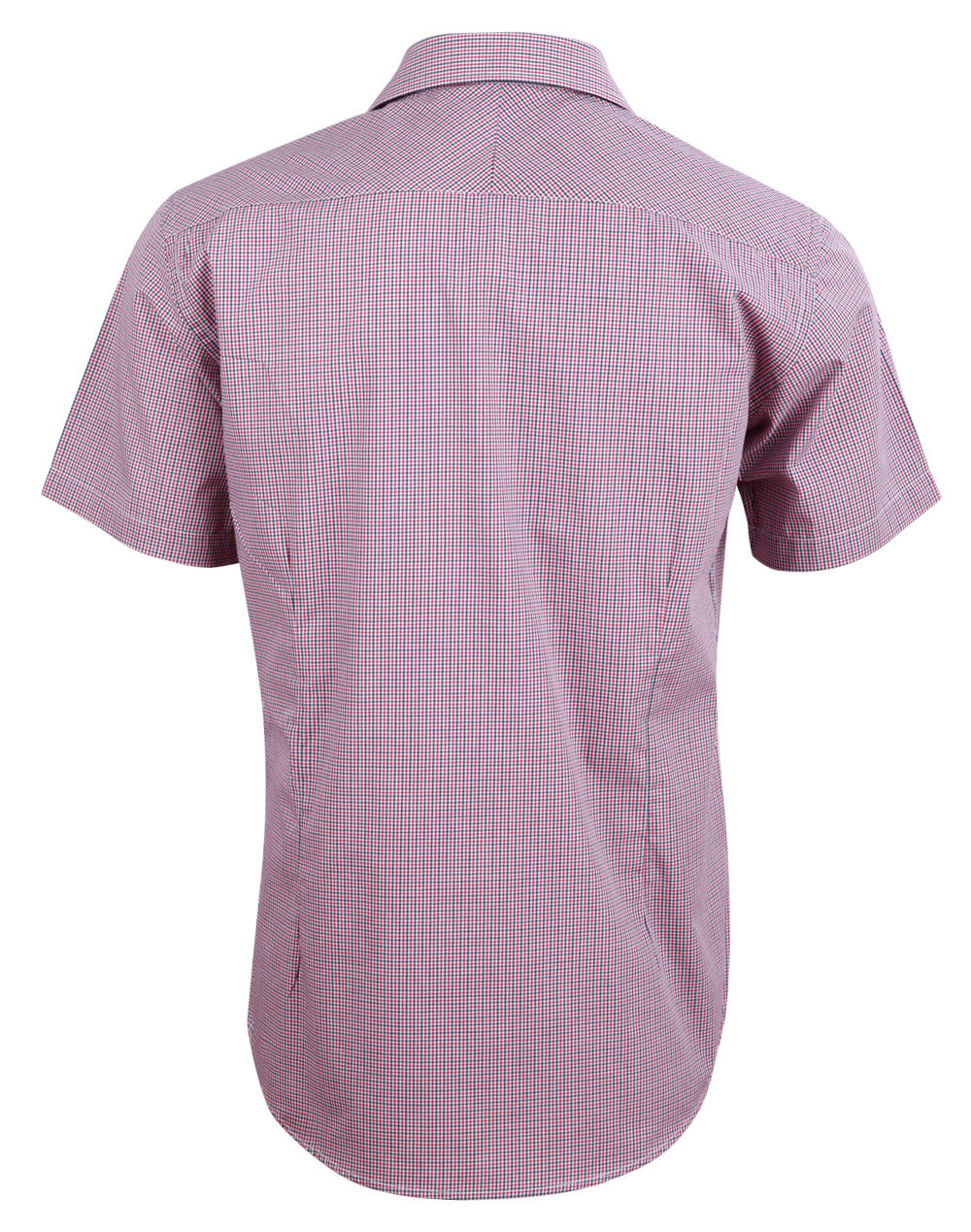 BENCHMARK Men's Two Tone Mini Check S/S Shirt - M7340S