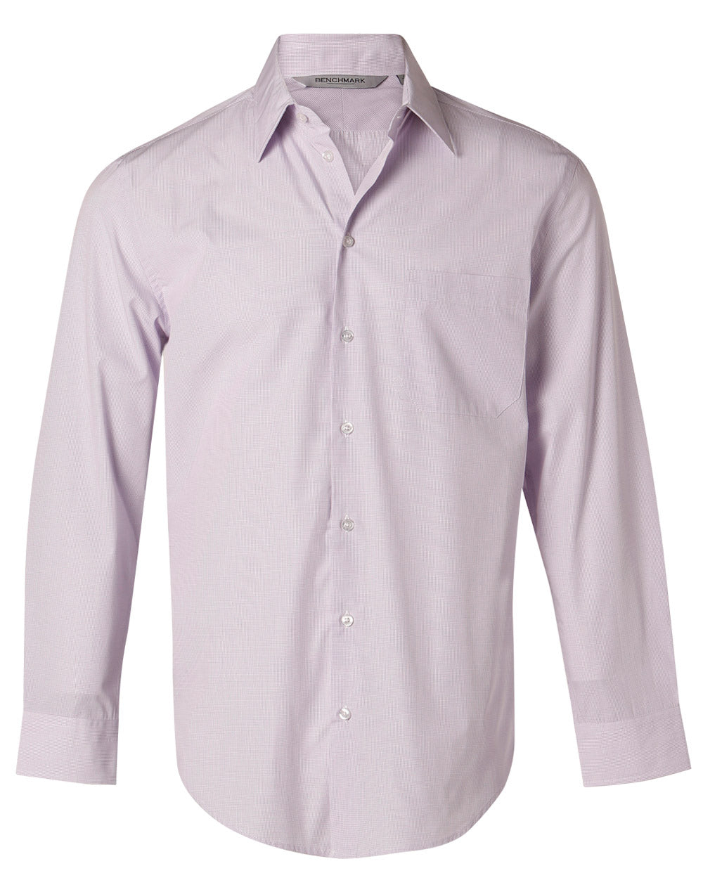 BENCHMARK Men's Mini Check L/S Shirt - M7360L