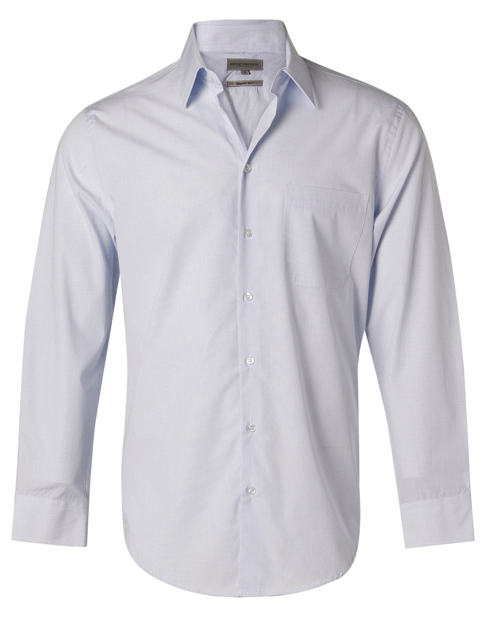 BENCHMARK Men's Mini Check L/S Shirt - M7360L