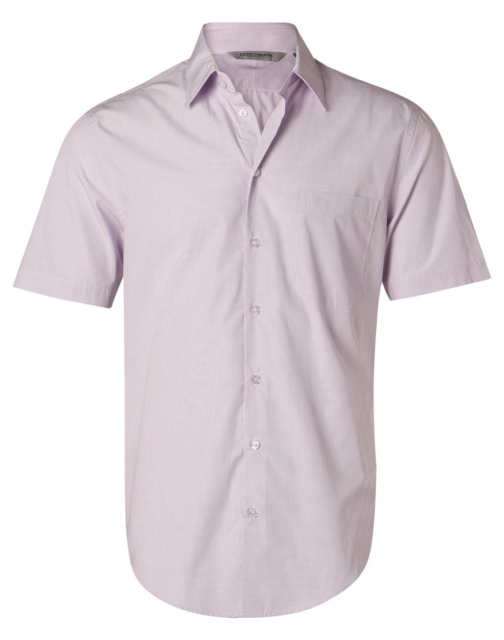 BENCHMARK Men's Mini Check S/S Shirt - M7360S
