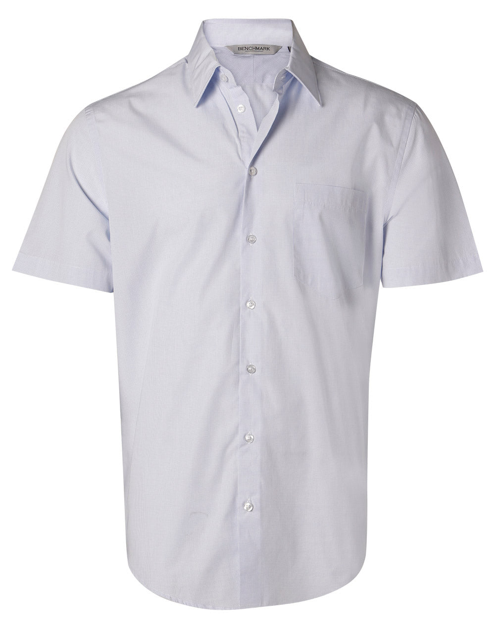 BENCHMARK Men's Mini Check S/S Shirt - M7360S